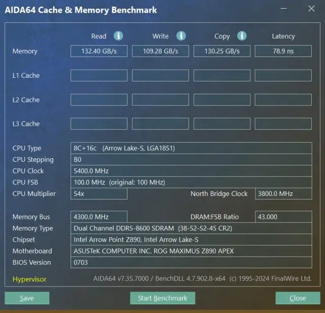 DDR5 8600 AIDA64
