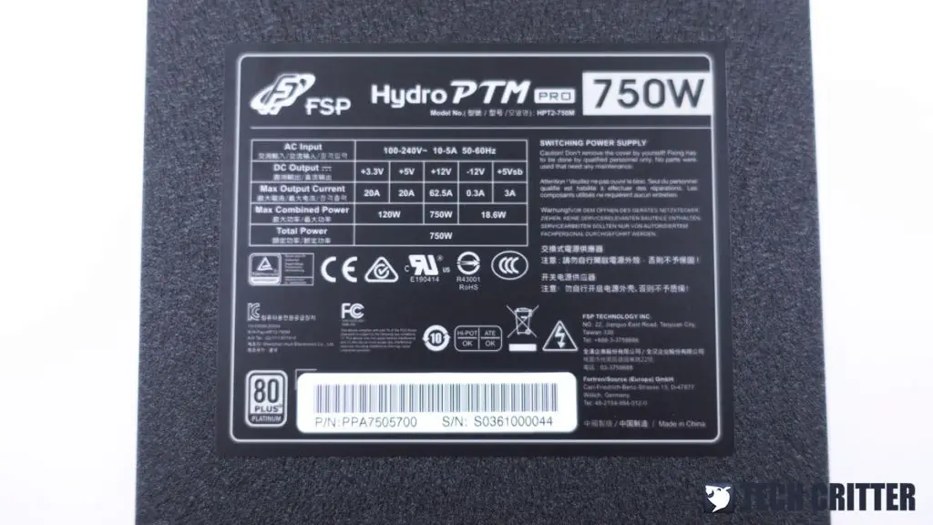 FSP Hydro PTM Pro 750W 9