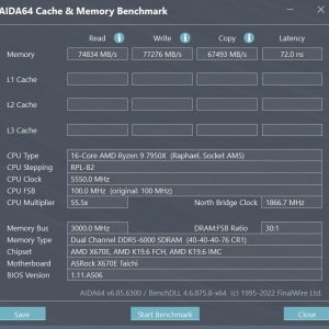 PNY XLR8 Gaming MAKO RGB EXPO Profile AIDA64