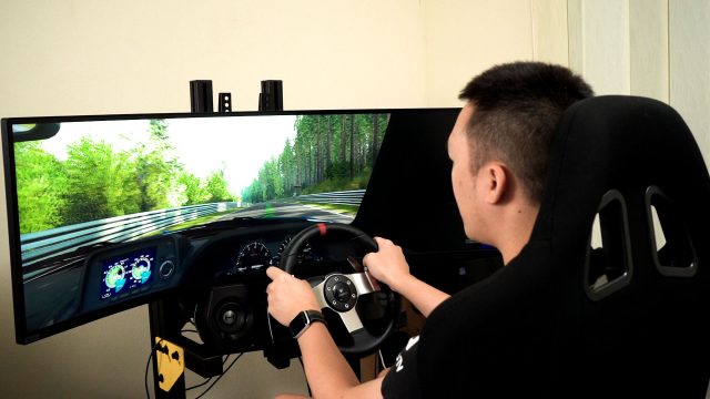 Samsung Odyssey G9 Neo SimMatch GT1 racing sim rig